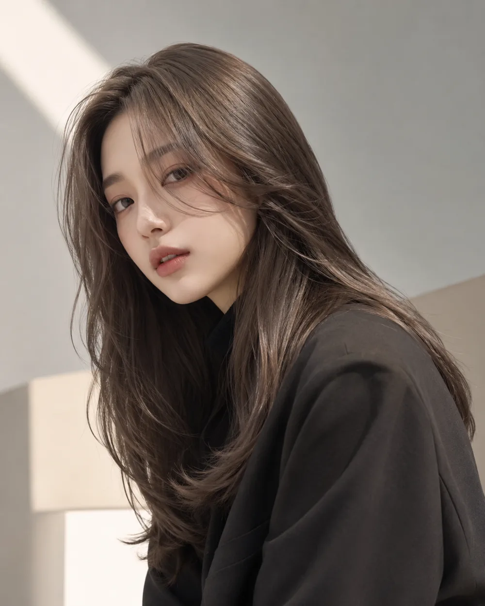 헤어샘 브라운 헤어 컬러 스타일