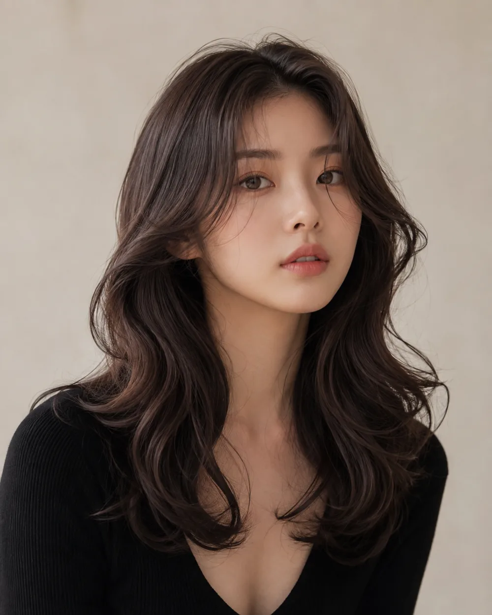 헤어샘 여성 C컬 레이어드펌 스타일